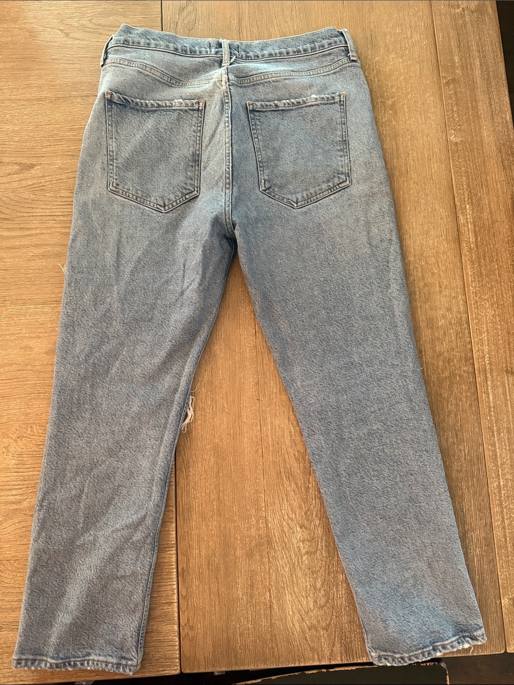 Agolde Light Riley Blue Button-Fly Jeans - Picture 7 of 7